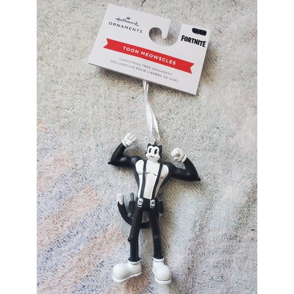 Hallmark Fortnite Toon Meowscles Ornament 2022 NEW NWT - Picture 1 of 7
